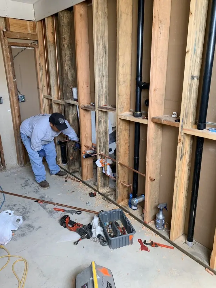 Commercial rough-in plumbing for Gas Line Repair in Winston Salem